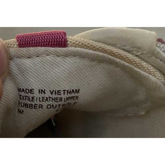 Michael Kors Womens Fashion Sneakers Size 9M MK Logo PVC Faux Leather Pink/Gold - Picture 9 of 10